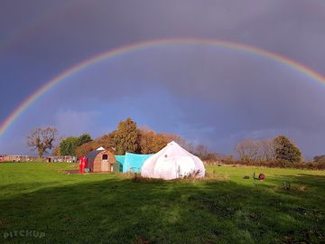 Rainbow over the site (added by manager 23 jan 2023)