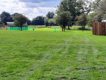 Grass field pitches
