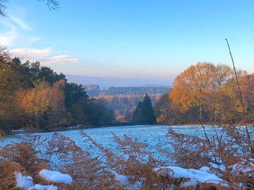 Winter view across the lyd valley from the campsite (added by manager 18 dec 2023)