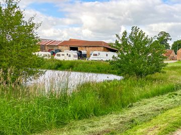 Pitches by the pond