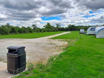 Looking across the campsite