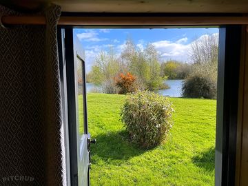 View of the lake from the shepherd's hut
