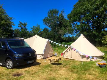 Customers’ ace bell tent/campervan set up