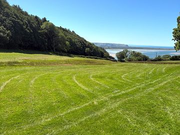 Views of the sea from the site