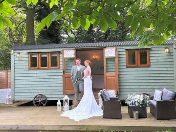 The snowdrop shepherd's hut at used for a venue shoot - perfect for romantic getaways! (added by manager 18 may 2023)