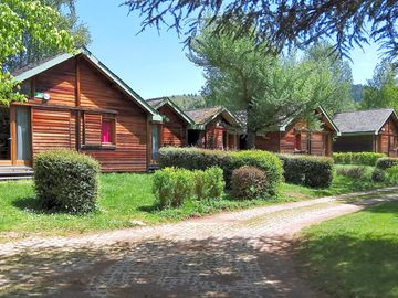 Lodges with small gardens