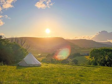 Private luxury glamping with incredible views