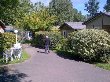 Pretty path to the chalets