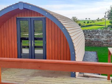 Oyster catcher camping pod exterior