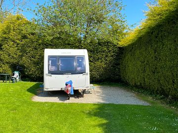Grass and gravel pitch