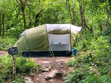 Our tent pitch, so separate from any other campers, felt very private