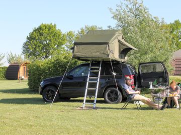 Camping pitch with a view