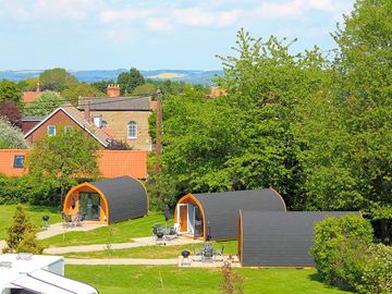 A view over the pods