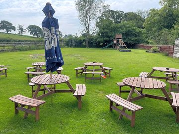 Beer garden and play area
