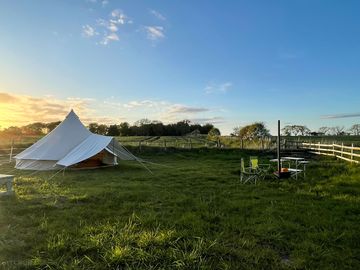 Lots of space around the bell tent