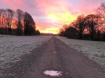 Winter sunset on site (added by manager 12 apr 2023)
