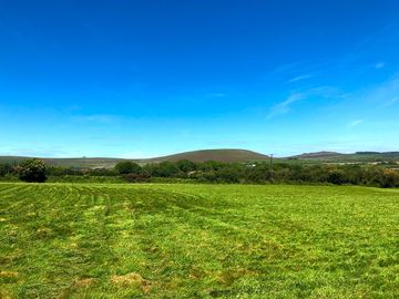 Camping field with views to the preseli hills