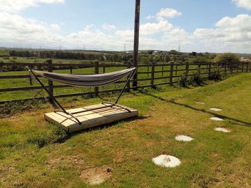 Hammock and stepping stones round to bellavita