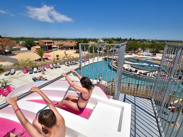 Ready to take the aqua toboggans