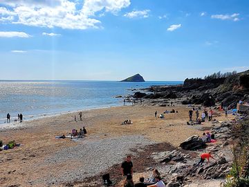 Wembury beach looking towards the mew stone