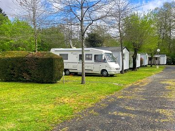 Pitches divided by hedges for privacy