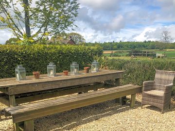 Outdoor dining area