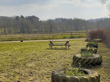 Campsite picnic area