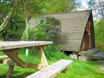 Urr wigwam cabin set amongst the trees