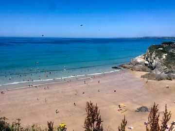 The cornish coast is nearby