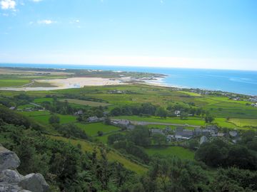 Farm view overlooking shell island