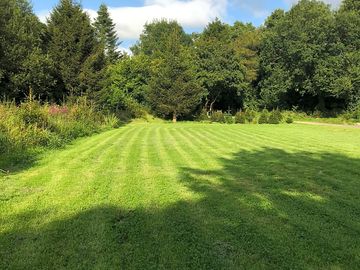 Neatly kept camping field