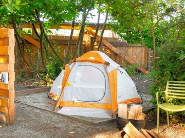 Sand tent site