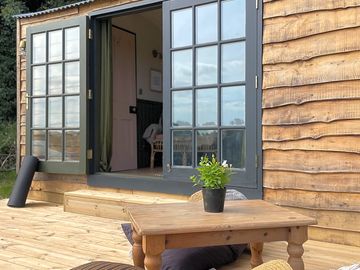 Shepherd's hut exterior
