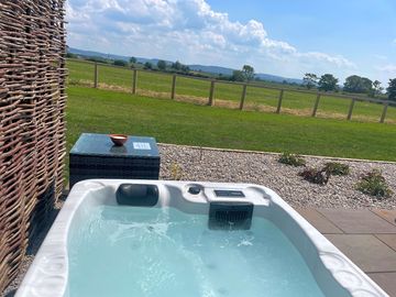 View towards the cleveland hills from the hot tub