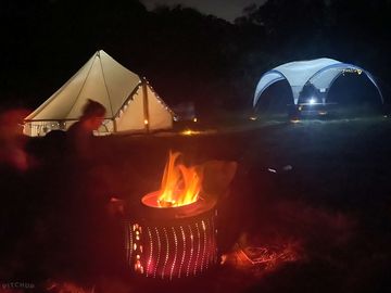 Night view of one pitch