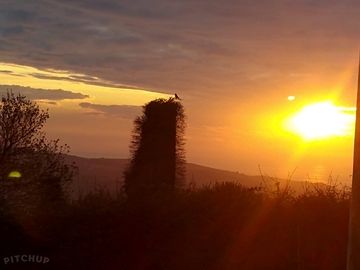 Silhouette of the old silver mine