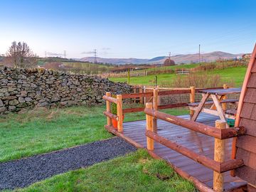 Lovely views and private decking