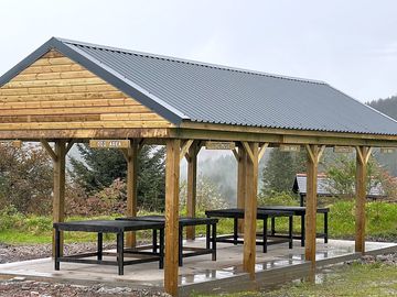 Our new bbq / live music area