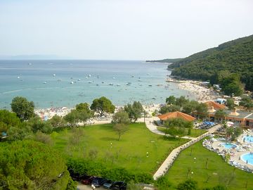 The beach and pool