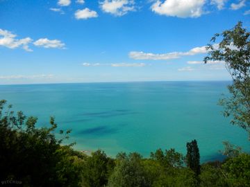 Wonderful sea views from the campsite