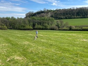 Flat, well-kept camping field
