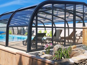 Covered swimming pool