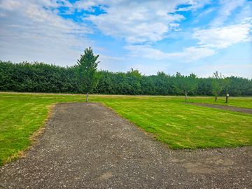 Side view of badger pitches
