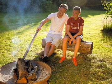Outside fire pit