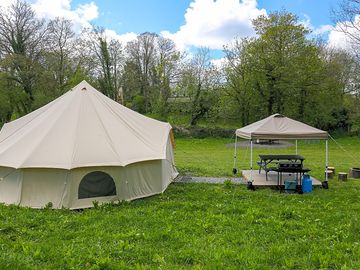 Flower bell tent