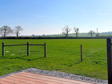 View from the decking