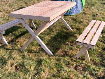 Picnic table for alfresco eating