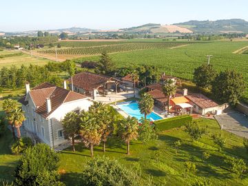 Aerial view of the property