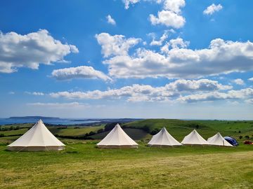 A row of bell tents (added by manager 11 jan 2022)