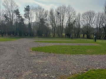 Fully-serviced hardstanding and grass touring pitches